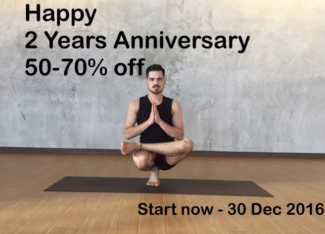 Roots8 yoga Special promotion 2 y. Anniversary